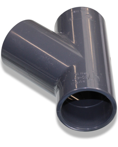 T-Stück 50x50x50 PVC 45°